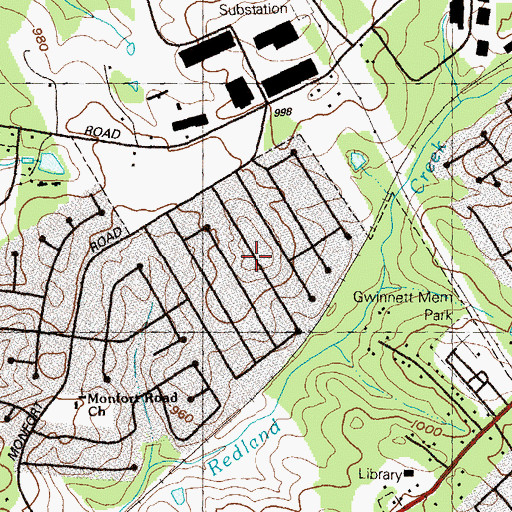 Topographic Map of Yorktown, GA