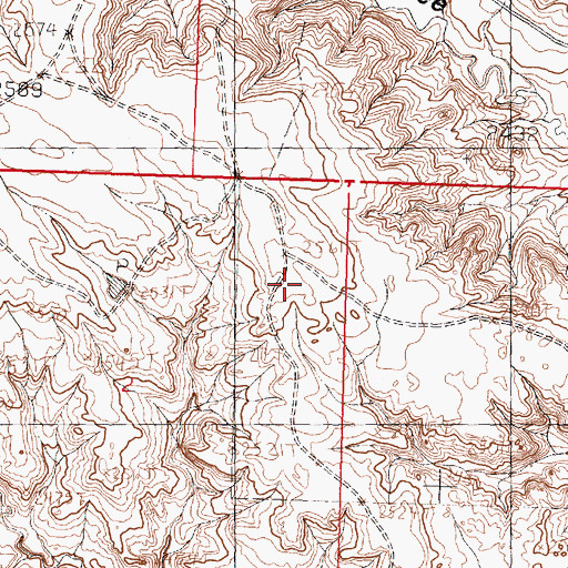 Topographic Map of Larb Post Office (historical), MT