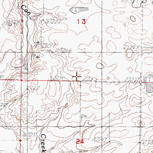 Topographic Map of Gold Medal Post Office (historical), MT