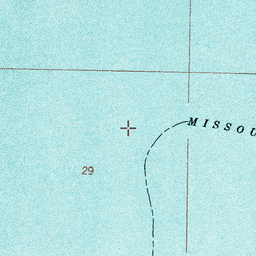 Topographic Map of Fort Peck Post Office (historical), MT