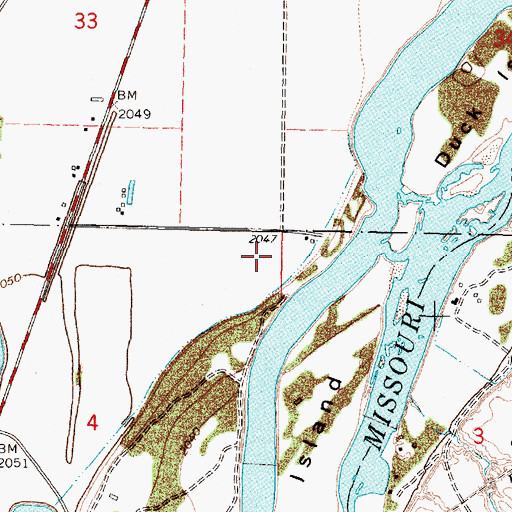 Topographic Map of Fort Galpin (historical), MT