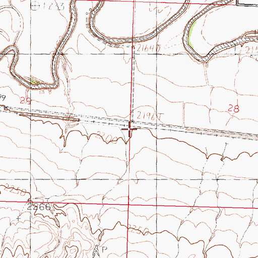 Topographic Map of Cork (historical), MT