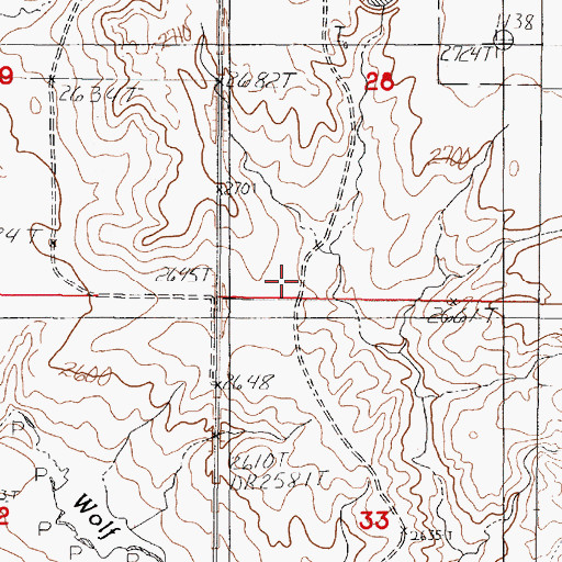 Topographic Map of Bakers (historical), MT