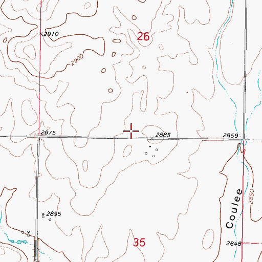 Topographic Map of Avondale Post Office (historical), MT