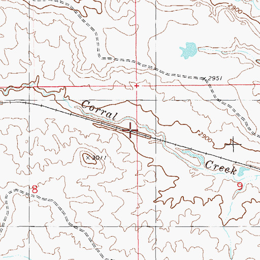 Topographic Map of Dodge (historical), MT