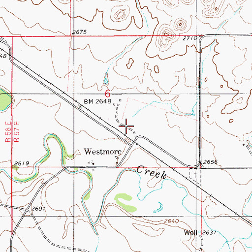 Topographic Map of Columbia Elevator (historical), MT