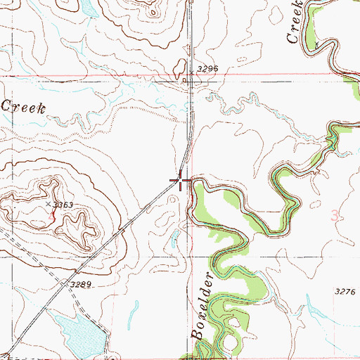 Topographic Map of Ridgeway Hall, MT