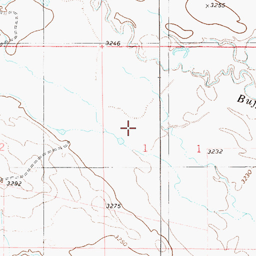 Topographic Map of Prairie Dale (historical), MT