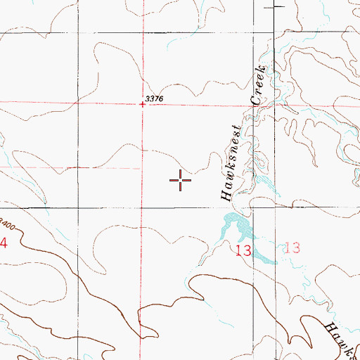 Topographic Map of Hawks Home Post Office (historical), MT