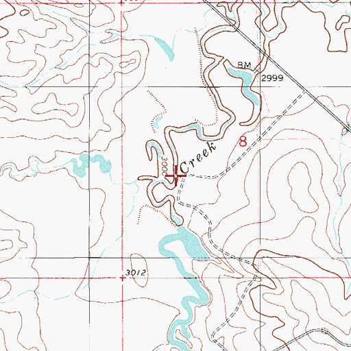 Topographic Map of Gilman Ranch Post Office (historical), MT