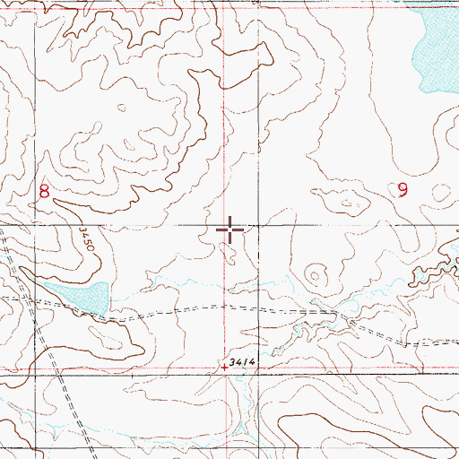 Topographic Map of Batzel Post Office (historical), MT