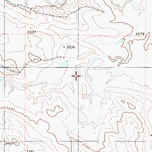 Topographic Map of Elgin Cemetery, MT