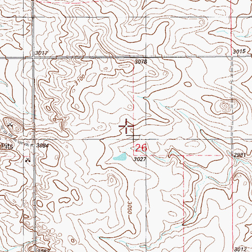 Topographic Map of Fallon County, MT