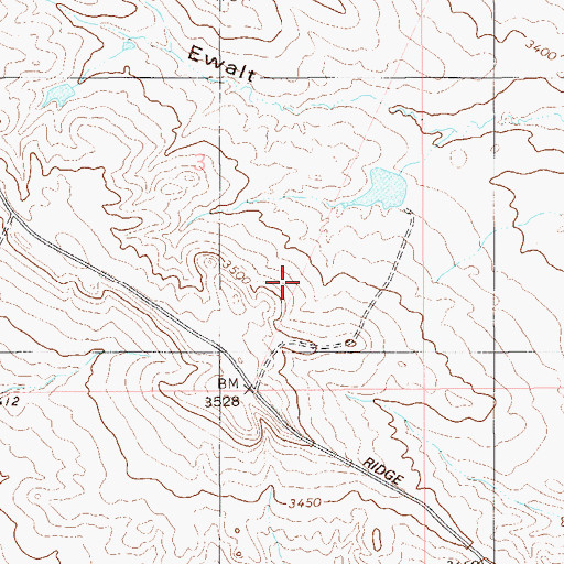 Topographic Map of Carter County, MT