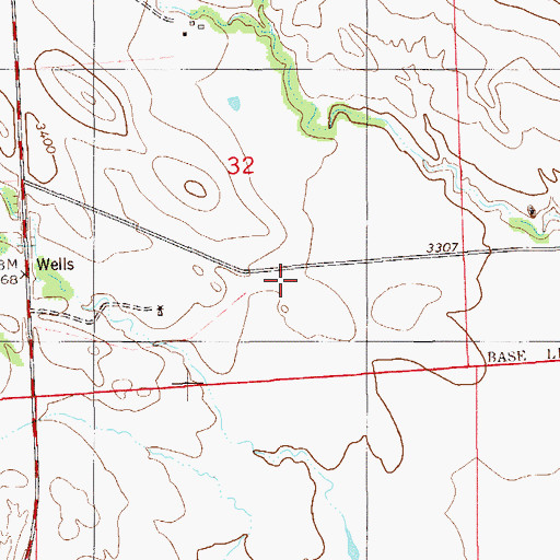 Topographic Map of Cornigh School (historical), MT