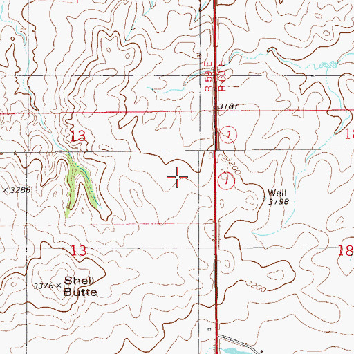Topographic Map of Eureka School (historical), MT