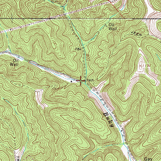 Topographic Map of Buky Run School (historical), WV