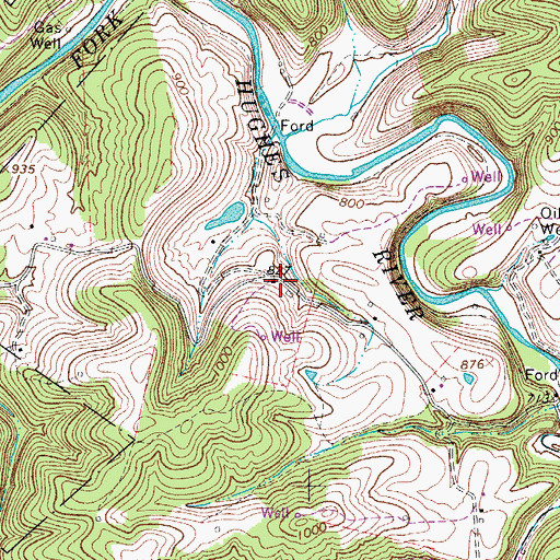 Topographic Map of Cokeley School (historical), WV