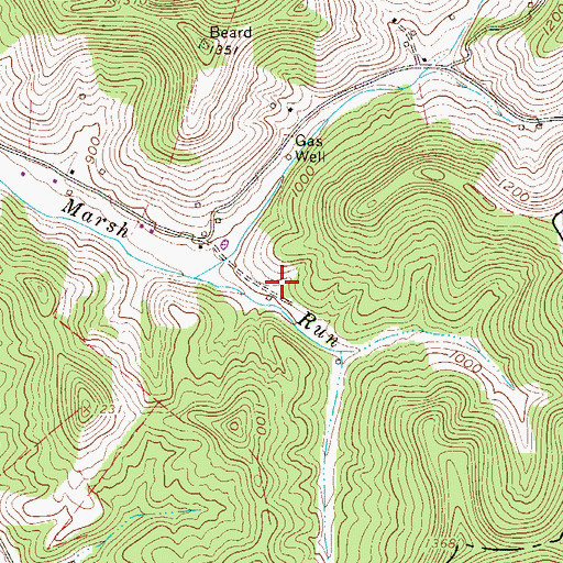 Topographic Map of Mount Vernon School (historical), WV