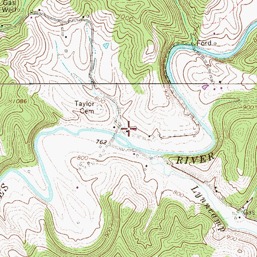 Topographic Map of Trilby (historical), WV