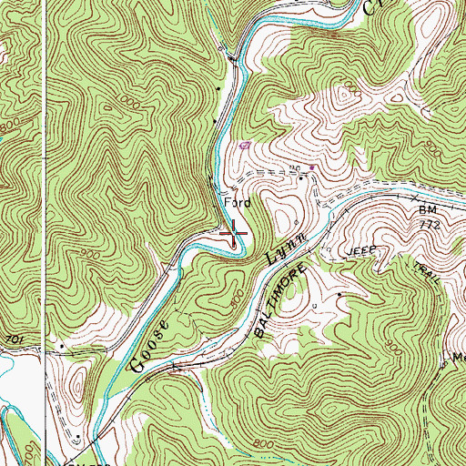 Topographic Map of Victory School (historical), WV