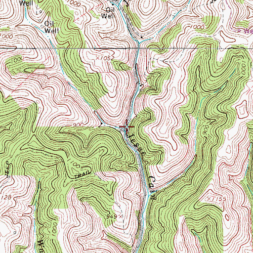 Topographic Map of Wass School (historical), WV