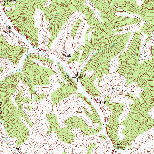 Topographic Map of Beeson School (historical), WV