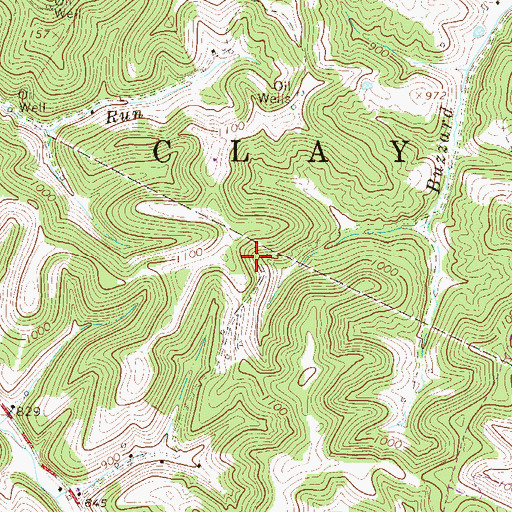 Topographic Map of Mount Harmony School (historical), WV