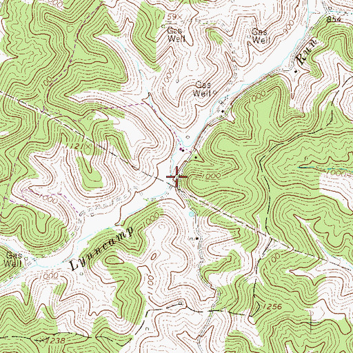Topographic Map of Upper Lynncamp School (historical), WV