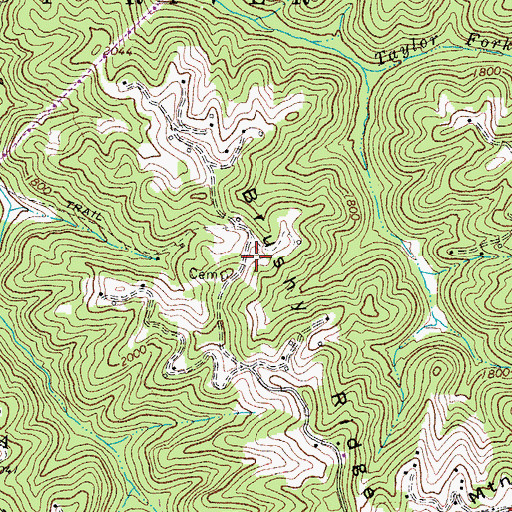 Topographic Map of Brushy School (historical), WV