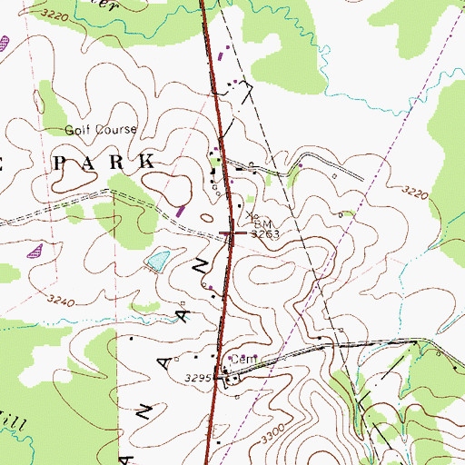 Topographic Map of Cosner School (historical), WV