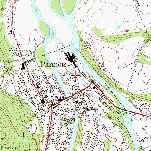 Topographic Map of First United Brethren Church, WV