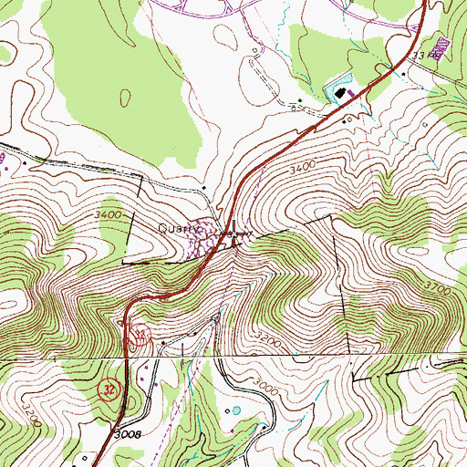 Topographic Map of Harr School (historical), WV