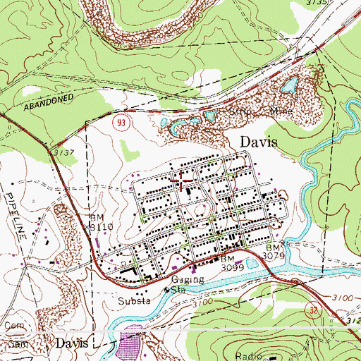 Topographic Map of Saint Veronica Catholic Church, WV
