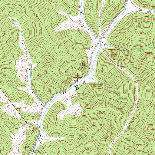 Topographic Map of Broad Run School (historical), WV