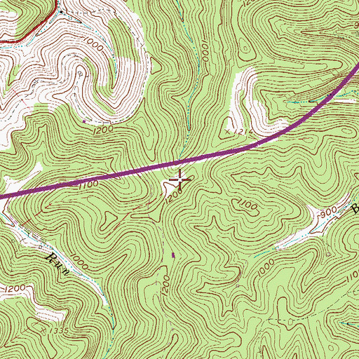 Topographic Map of Doddridge County High School, WV