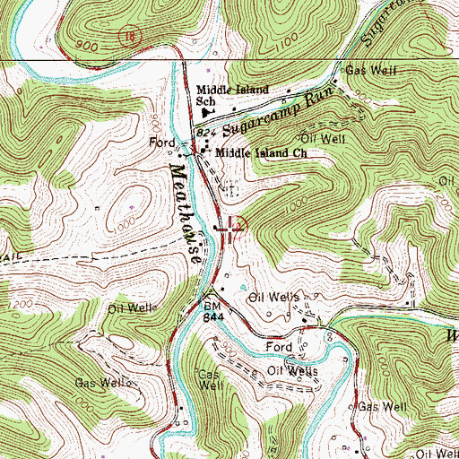 Topographic Map of Randolph School (historical), WV
