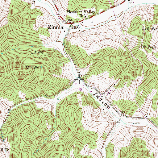 Topographic Map of Ross School (historical), WV