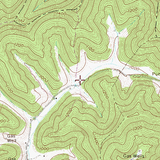 Topographic Map of Talkington Fork School (historical), WV