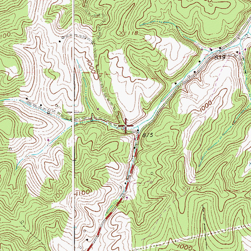 Topographic Map of Upper Long Run School (historical), WV