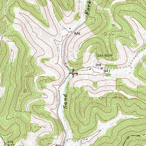 Topographic Map of Upper Saint Clara School (historical), WV