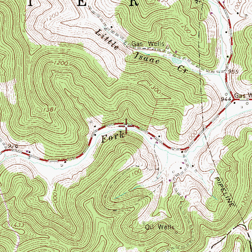 Topographic Map of Victory Church (historical), WV