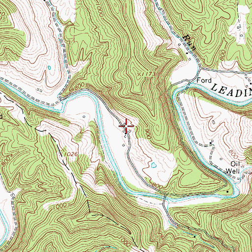 Topographic Map of Bailey School (historical), WV