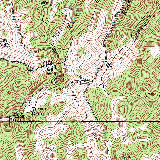 Topographic Map of Bird School (historical), WV