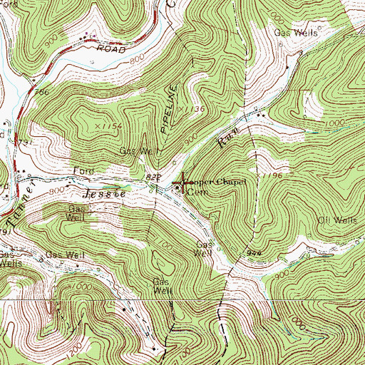 Topographic Map of Cooper School (historical), WV