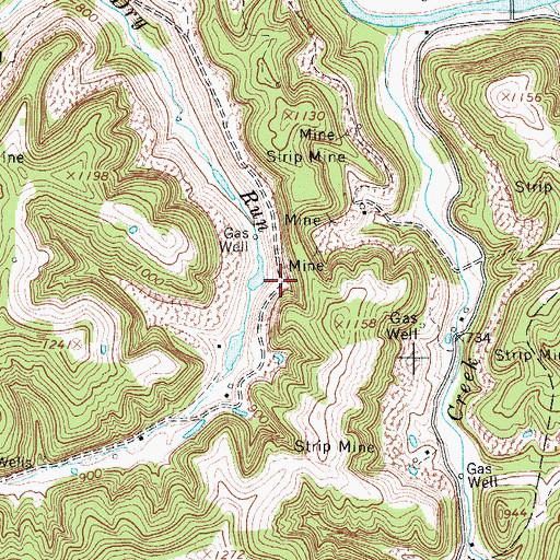 Topographic Map of Dry Run School (historical), WV