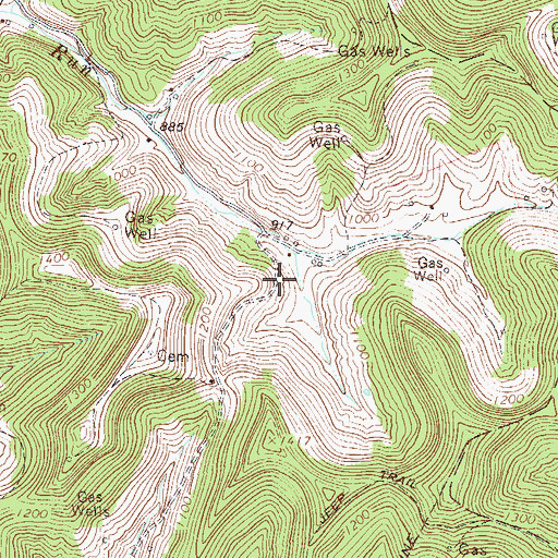 Topographic Map of Fairview School (historical), WV