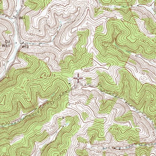 Topographic Map of Pawpaw School (historical), WV