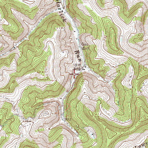 Topographic Map of Poplarlick School (historical), WV