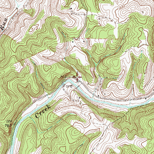 Topographic Map of Springston School (historical), WV